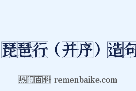 琵琶行（并序）造句是什么意思的图片